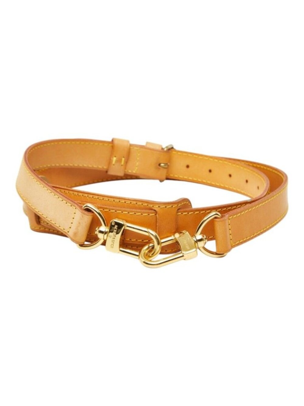 Louis Vuitton Shoulder Strap Brown Leather